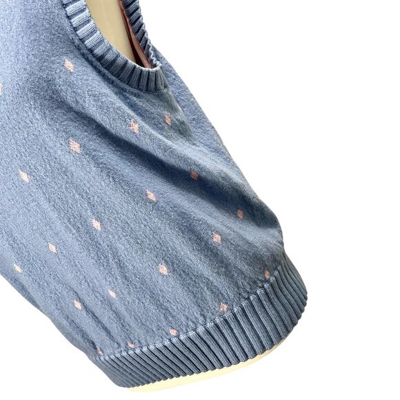 Vintage 90s Martin Sweater Vest Preppy Golf Argyle QuarterZip Merino Wool Medium - Picture 3 of 10